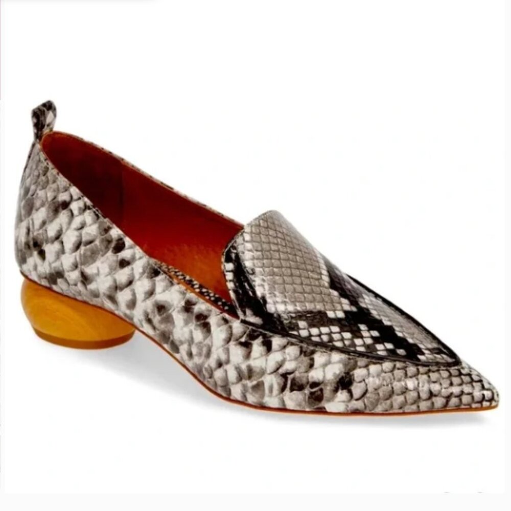 Jeffrey Campbell Viona Loafers, Faux Snakeskin